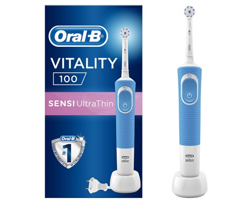 Elektrický zubní kartáček Vitality D100 Blue Sensitive ORAL B