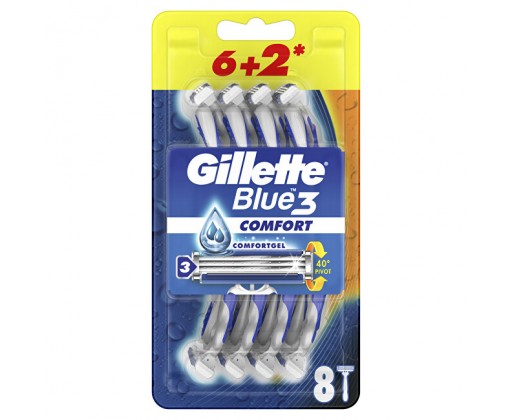 Jednorázová holítka Blue3 Comfort 6+2 ks Gillette