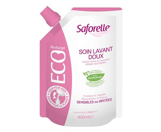 Jemný mycí gel (náhradní náplň) Eco pack 400 ml Saforelle