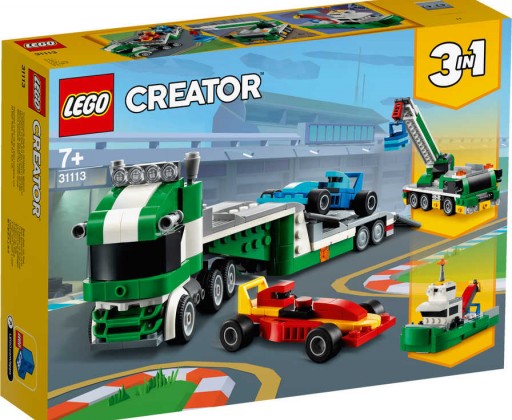 LEGO CREATOR Kamion pro přepravu závodních aut 3v1 31113 STAVEBNICE Lego