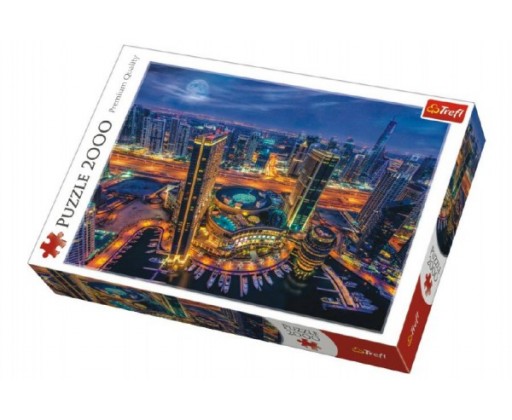 Puzzle Světla v Dubaji 2000 dílků 96x68cm v krabici 40x27x6cm Trefl