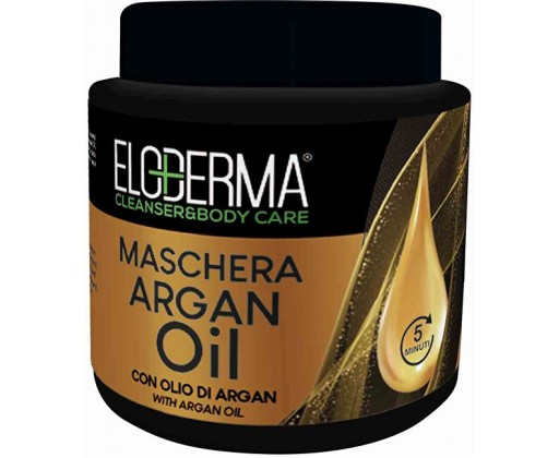 Regenerační maska s arganovým olejem pro poškozené vlasy (Hair Mask) 500 ml Eloderma