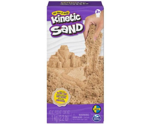 SPIN MASTER Kinetic Sand hnědý 1kg magický písek v sáčku Spin Master