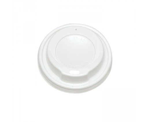 Víčka na papírové kelímky Coffee - na 200 / 300 ml / 100 ks bílé PAS