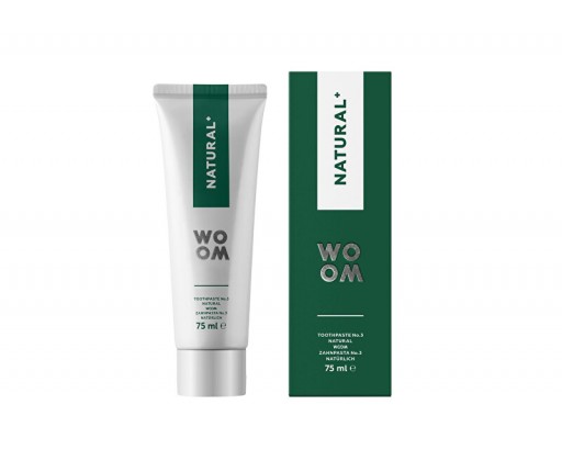 WOOM Zubní pasta NATURAL+ (Toothpaste No.3 Natural)  75 ml WOOM