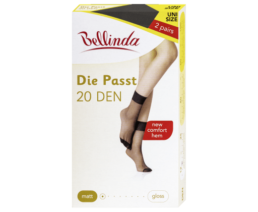 Bellinda punčochové ponožky DIE PASST ANKLE SOCKS 20 DEN