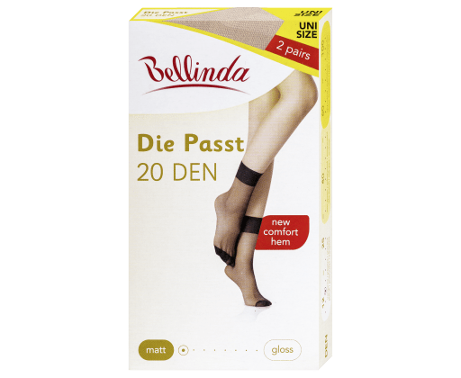 Bellinda punčochové ponožky DIE PASST ANKLE SOCKS 20 DEN