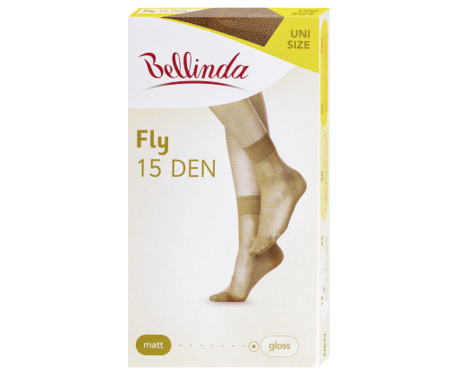 Bellinda punčochové ponožky FLY ANKLE SOCKS 15 DEN