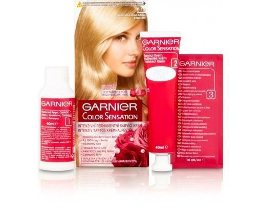Garnier Color Sensation Intenzivní permanentní barvicí krém  odstín velmi světlá blond duhová 9.13 Color Sensation