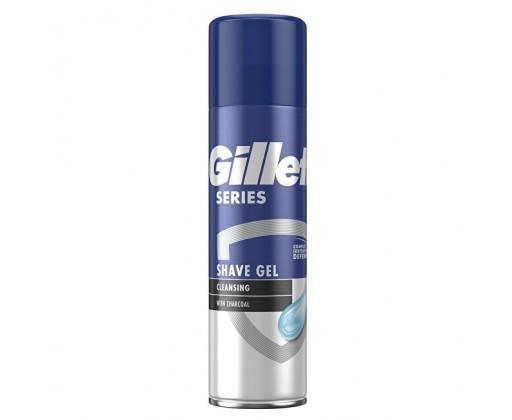 Gillette Čisticí gel na holení s dřevěným uhlím Charcoal  200 ml Gillette