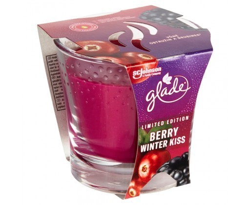 Glade Berry Winter Kiss vonná svíčka  129 g Glade