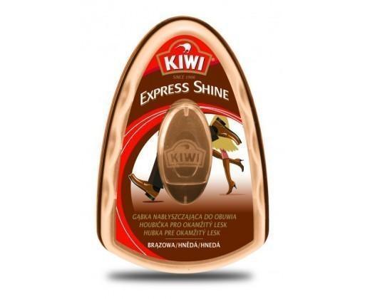 Kiwi expres shine houbička na boty hnědá 6 ml Kiwi