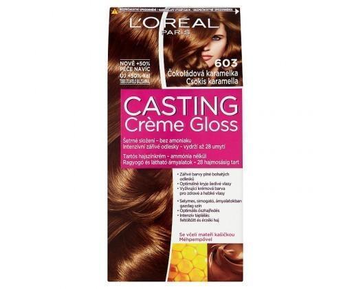 L'Oréal Paris Casting Creme Gloss permanentní barva na vlasy 603 čokoládová karamelka L'Oréal Paris