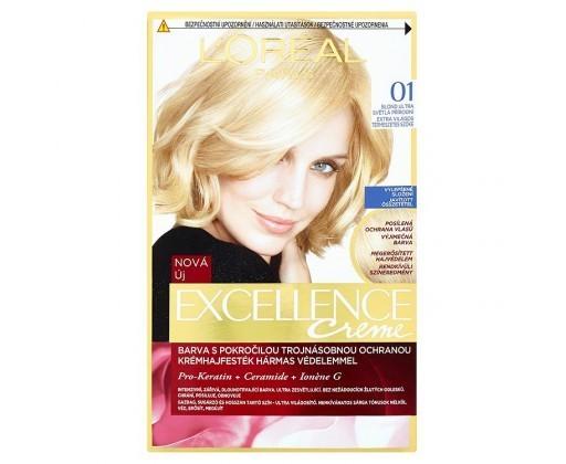 L'Oréal Paris Excellence Créme permanentní barva na vlasy 01 - blond ultra světlá přírodní L'Oréal Paris