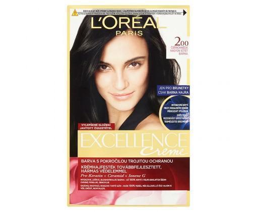 L'Oréal Paris Excellence permanentní barva na vlasy černohnědá 200 L'Oréal Paris