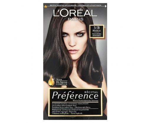 L'Oréal Paris Préférence permanentní barva na vlasy 3 / Brasilia-hnědá tmavá L'Oréal Paris