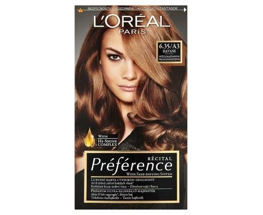 L'Oréal Paris Préférence permanentní barva na vlasy 6 .35 Havane - světlý kaštan L'Oréal Paris