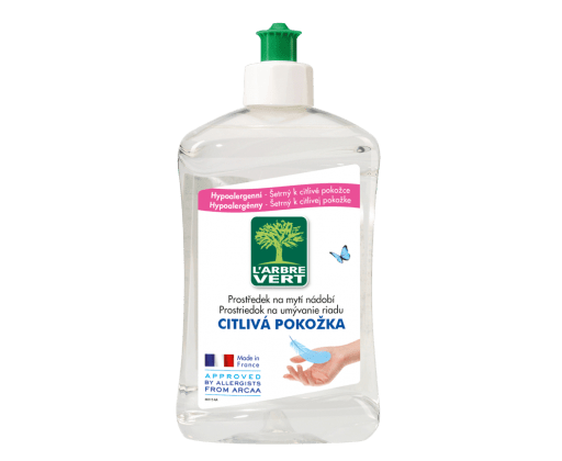 L'arbre Vert Sensitive ekologický přípravek na mytí nádobí 500 ml L'arbre Vert