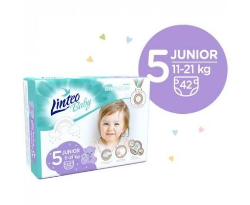 Linteo Baby Premium Junior dětské pleny 5 (11 - 21 kg) 42 ks Linteo