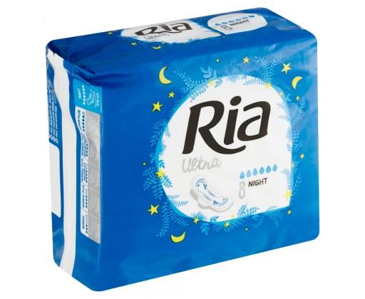 Ria Ultra Night ultratenké dámské vložky 8 ks Ria