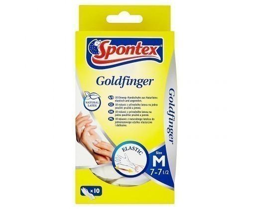 Spontex Goldfinger latexové rukavice
