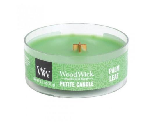WoodWick Aromatická malá svíčka s dřevěným knotem Palm Leaf  31 g WoodWick