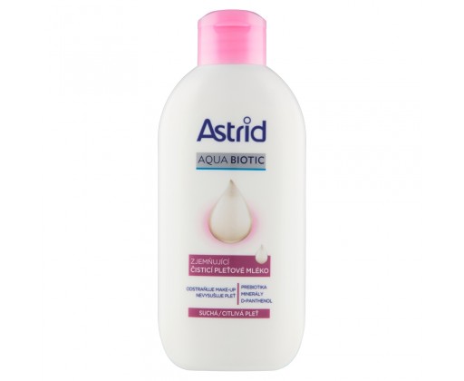 Astrid Aqua Biotic zjemňující čisticí pleťové mléko 200 ml Astrid