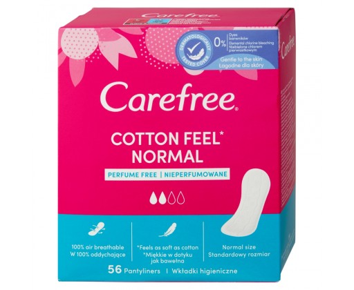 Carefree Cotton Feel Normal slipové vložky 56 ks Carefree