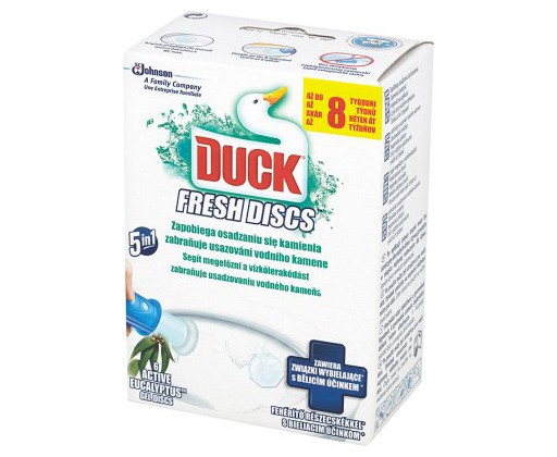 Duck Fresh Discs 5v1 WC čistič Active s vůní eucalyptu 36 ml Duck