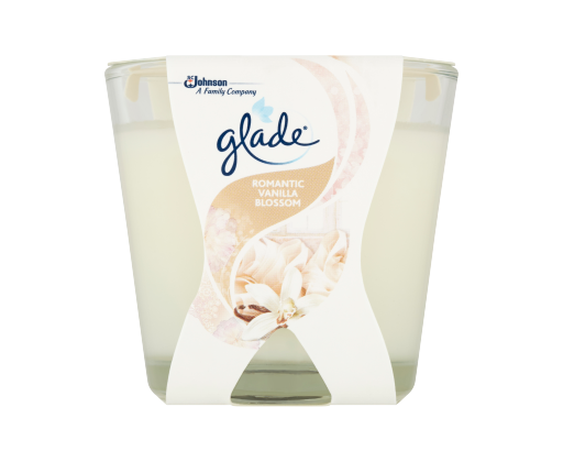 Glade Mini Romantic Vanilla Blossom parfémovaná svíčka 70 g Glade
