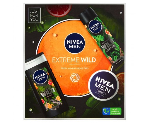 Nivea Men Extreme Wild dárková sada 3 ks Nivea