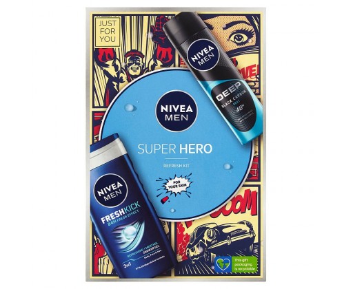Nivea Men Super Hero Deo Beat dárková sada 2 ks Nivea