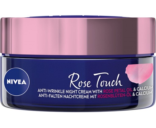 Nivea Noční krém proti vráskám s růžovým olejem Rose Touch  50 ml Nivea