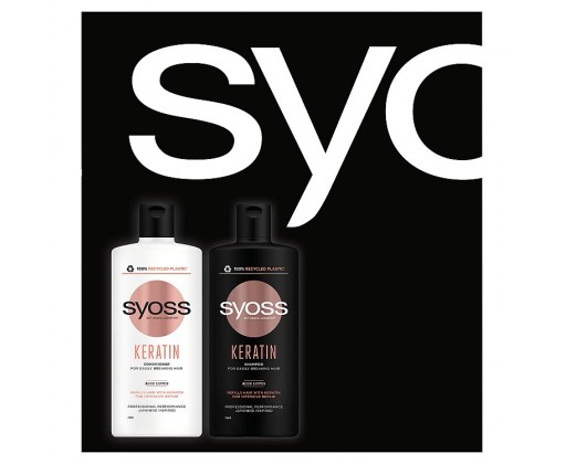 Syoss Keratin Shampoo & Conditioner dárková sada 2 ks Syoss
