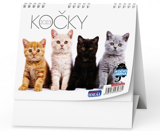 Kalendář stolní - Kočky  / BSL9 Baloušek Tisk