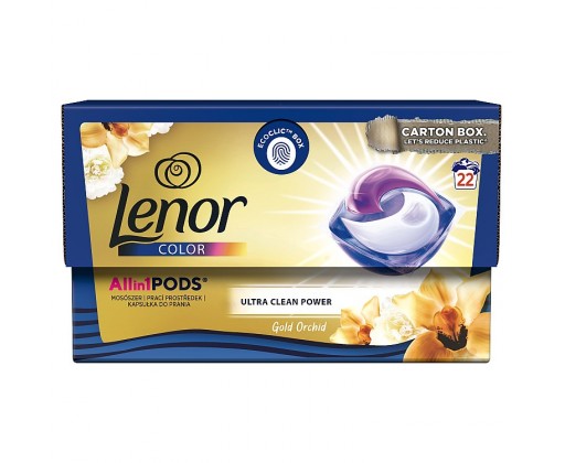 Lenor Gold Orchid gelové kapsle na praní  22 ks Lenor