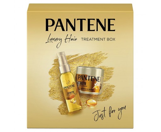 Pantene Keratin Luxury Hair Treatment Box dárková sada pro ženy 2 ks Pantene