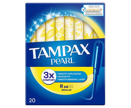 TAMPAX PEARL REGULAR tampony s aplikátorem 20 ks Tampax