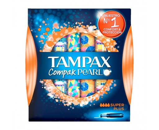 Tampax Compak Pearl Super Plus tampony s aplikátorem 18 ks Tampax