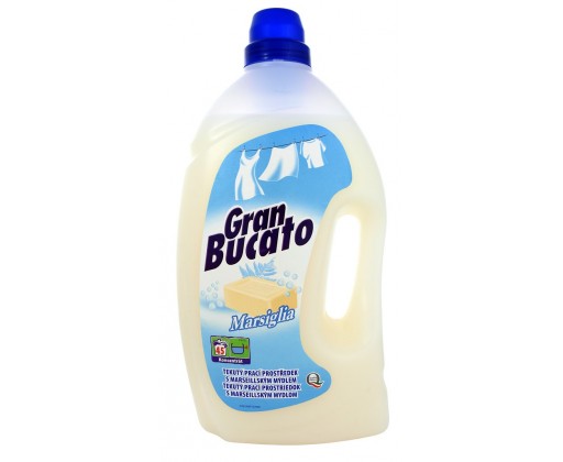 GRAN BUCATO MARSIGLIA s marseillským mýdlem univerzální prací gel 45 praní 2475 ml Gran Bucato
