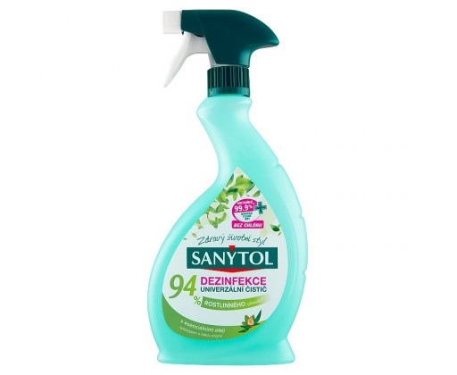 SANYTOL dezinfekční univerzální čistič ve spreji s 94 % rostlinného původu 500 ml Sanytol