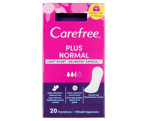 Carefree Plus Normal intimky se svěží vůní 20 ks Carefree