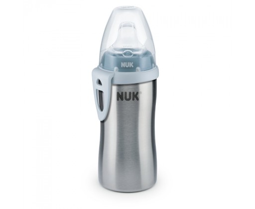 NUK Active Cup hrnek z vysoce kvalitní nerezové oceli modrý 215 ml Nuk