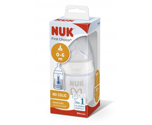 NUK First Choice láhev s kontrolou teploty bílá 150 ml Nuk