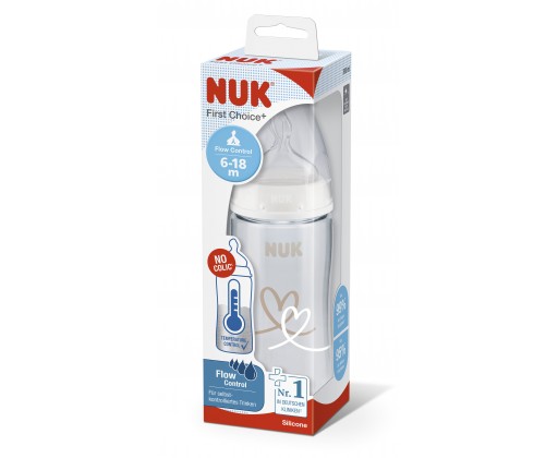 NUK First Choice+ láhev s kontrolou teploty bílá  300 ml Nuk