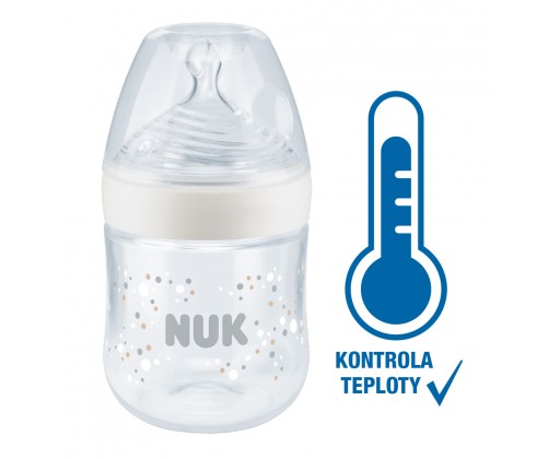 NUK Nature Sense láhev s kontrolou teploty bílá 150 ml Nuk